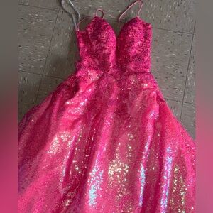 Rachel Allen Pink Prom dress
